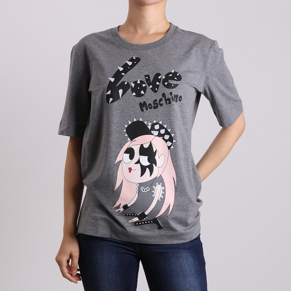 NWT Love Moschino Graphic Tee  W4F1561E1698 – Rock Your Style 🎸